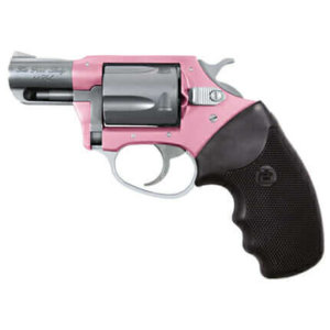 Charter Arms 53830 Undercover Lite Pink Lady Small 38 Special  5 Shot 2″ Stainless Steel Barrel & Cylinder  Aluminum Frame w/Black Finger Grooved Rubber Grip  Exposed Hammer
