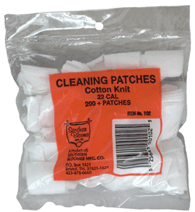 Southern Bloomer 102 Cleaning Patches .22 Cal Cotton 200 Per Pack