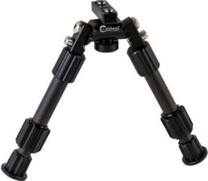 Caldwell 1081953 Accumax Premium M-Lok/Key Mod Bipod 6-9″ Black Carbon Fiber
