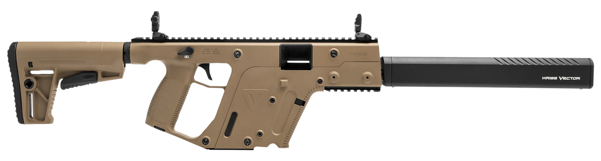 Kriss USA KV45CFD20 Vector CRB G2 45 ACP 30+1 16″ Black Nitride Threaded Barrel Flat Dark Earth Picatinny Rail Aluminum Receiver FDE Synthetic 6 Position Stock & Polymer Grip Kriss USA KV45CFD20 Vector CRB G2 45 ACP 30+1 16″ Black Nitride Threaded Barrel Flat Dark Earth Picatinny Rail Aluminum Receiver FDE Synthetic 6 Position Stock & Polymer Grip
