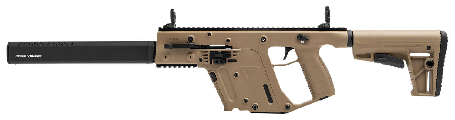 Kriss USA KV45CFD20 Vector CRB G2 45 ACP 30+1 16″ Black Nitride Threaded Barrel Flat Dark Earth Picatinny Rail Aluminum Receiver FDE Synthetic 6 Position Stock & Polymer Grip Kriss USA KV45CFD20 Vector CRB G2 45 ACP 30+1 16″ Black Nitride Threaded Barrel Flat Dark Earth Picatinny Rail Aluminum Receiver FDE Synthetic 6 Position Stock & Polymer Grip