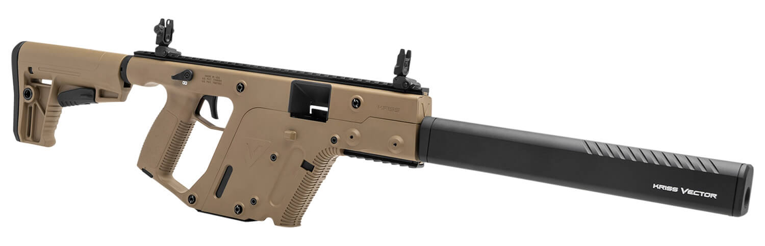 Kriss USA KV45CFD20 Vector CRB G2 45 ACP 30+1 16″ Black Nitride Threaded Barrel Flat Dark Earth Picatinny Rail Aluminum Receiver FDE Synthetic 6 Position Stock & Polymer Grip Kriss USA KV45CFD20 Vector CRB G2 45 ACP 30+1 16″ Black Nitride Threaded Barrel Flat Dark Earth Picatinny Rail Aluminum Receiver FDE Synthetic 6 Position Stock & Polymer Grip