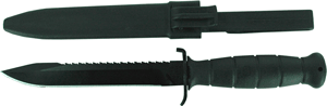 Glock KB17281 Field  7″ Fixed Clip Point Plain/Saw Black High Carbon Steel Blade/ Black Textured Trimond Polymer Handle