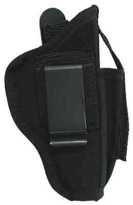 Uncle Mike’s 21106 GunMate Hip Holster Size 06 Black Tri-Laminate Belt Clip/Belt Loop Fits Med Frame Pistol Fits 4″ Barrel Belt 2″ Wide Ambidextrous
