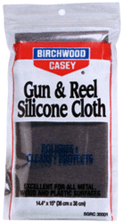 Birchwood Casey 30001 Gun & Reel Silicone Cloth  100% Cotton Flannel 14.4″ x 15″