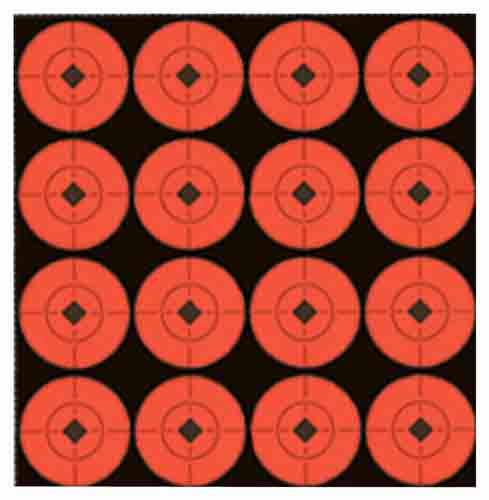 Birchwood Casey 33904 Target Spots  Self-Adhesive Paper Black/Orange 1.5″ Bullseye 160 Targets