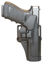 Blackhawk 410513BKR Serpa CQC  OWB Size 13 Matte Black Polymer Belt Loop/Paddle Compatible w/Glock 20/21/S&W M&P/M&P Pro Right Hand