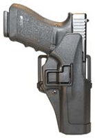 Blackhawk 410541BKR Serpa CQC  OWB Size 41 Matte Black Polymer Belt Loop/Paddle Fits Ruger SR9/9E Right Hand