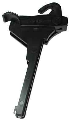 HKS 451 Single Stack Mag Loader Adjustable Style made of Plastic with Black Finish for Multi-Caliber Pistols