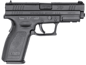 Springfield Armory XD9102 XD Service *CA Compliant 40 S&W 10+1 4″ Black Melonite Steel Barrel & Serrated Slide  Black Polymer Frame w/Picatinny Rail  Black Polymer Grip