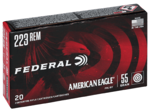 Federal AE223 American Eagle Rifle 223Rem 55gr Full Metal Jacket Boat Tail 20rd Box