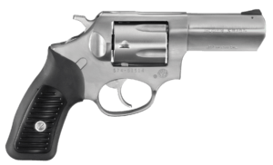 Ruger 5719 SP101  357 Mag 5rd 3.10″ Satin Stainless Steel Barrel  Cylinder & Frame  Black Rubber Grip  Transfer Bar Safety  Exposed Hammer