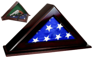 Peace Keeper PFC Patriot Flag Case Key Entry Mahogany Stain Wood Holds 1 Handgun 22 W x 4.25″ D x 11.50″ H” Peace Keeper PFC Patriot Flag Case Key Entry Mahogany Stain Wood Holds 1 Handgun 22 W x 4.25″ D x 11.50″ H”