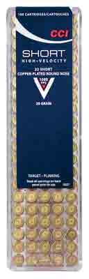 CCI 0027 Target Rimfire 22Short 29gr Copper Plated Round Nose 100rd Box