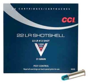 CCI 0039 Rimfire Shotshell 22LR 31gr #12Shot 20rd Box