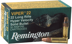 Remington Ammunition 21080 Viper Rimfire 22 LR 36 gr Truncated Cone Solid 50rd Box/ 100 Cs Remington Ammunition 21080 Viper Rimfire 22 LR 36 gr Truncated Cone Solid 50rd Box/ 100 Cs