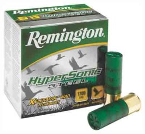 Remington Ammunition 26795 HyperSonic Steel 12 Gauge 3.50″ 1 3/8 oz 2 Shot 25rd Box/ 10 Cs