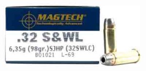 Magtech 32SWLC Range/Training  32 S&W Long 98 gr Semi Jacketed Hollow Point 50rd Box