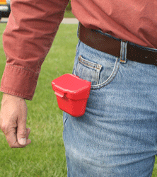 MTM Case-Gard ABP Ammo Belt Pouch  Handgun/Rifle Multi-Caliber 100rd Belt Clip Mount Red Plastic