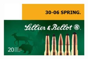 Sellier & Bellot SB3006A Rifle  30-06 Springfield 180 gr Full Metal Jacket 20rd Box
