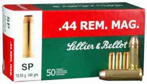 Sellier & Bellot SB44A Handgun 44 Rem Mag 240 gr Soft Point 50rd Box/ 12 Case Sellier & Bellot SB44A Handgun 44 Rem Mag 240 gr Soft Point 50rd Box/ 12 Case