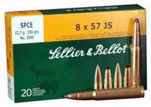 Sellier & Bellot SB857JSB Rifle 8×57 JS 196 gr Soft Point Cut Through Edge 20rd Box Sellier & Bellot SB857JSB Rifle 8×57 JS 196 gr Soft Point Cut Through Edge 20rd Box