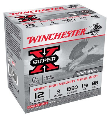 Winchester Ammo WEX123BB Super X Xpert High Velocity 12 Gauge 3″ 1 1/8 oz BB Shot 25rd Box