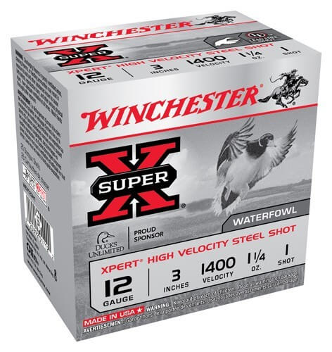 Winchester Ammo WEX123H1 Super X Xpert High Velocity 12 Gauge 3″ 1 1/4 oz 1 Shot 25 Per Bx