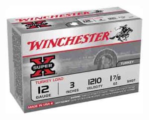 Winchester Ammo X123MT5 Super X Magnum Turkey 12 Gauge 3″ 1 7/8 oz Copper Plated 5 Shot 10rd Box
