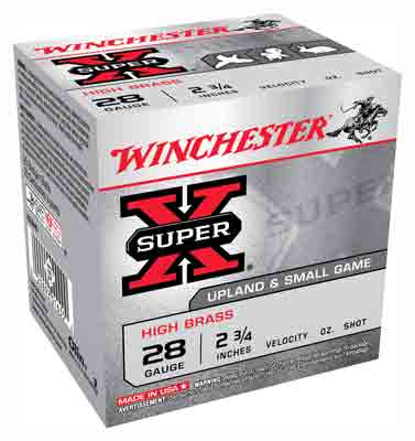 Winchester Ammo X28H5 Super X Heavy Game Load High Brass 28 Gauge 2.75″ 1 oz 5 Shot 25 Bx