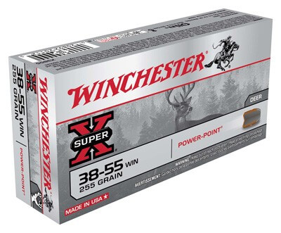 Winchester Ammo X3855 Super X 38-55 Win 255 gr Power Point 20rd Box Winchester Ammo X3855 Super X 38-55 Win 255 gr Power Point 20rd Box