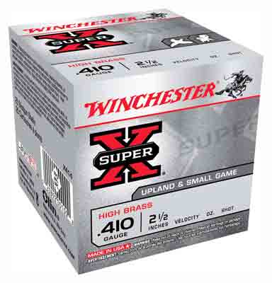 Winchester Ammo X414 Super X Heavy Game Load High Brass 410 Gauge 2.50ā³ 1/2 o 4 Shot 25 Bx Winchester Ammo X414 Super X Heavy Game Load High Brass 410 Gauge 2.50ā³ 1/2 o 4 Shot 25 Bx