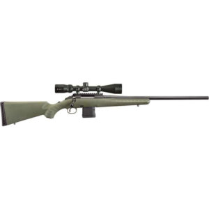 Ruger 26952 American Predator  Full Size 204 Ruger 10+1 22″ Matte Black Threaded Barrel  Matte Black Steel Receiver w/Picatinny Rail  Moss Green Fixed Synthetic Stock  Vortex Crossfire II 4-12x44mm  Right Hand