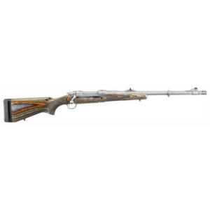 Ruger 47117 Guide Gun 338 Win Mag 3+1 20″ Threaded Barrel With Muzzle Brake Hawkeye Matte Stainless Steel Green Mountain Laminate Stock Optics Ready