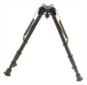 Harris Bipods 251A2 Non-Swivel 25 Swivel Stud 12-25″ Black Steel/Aluminum Rubber Feet