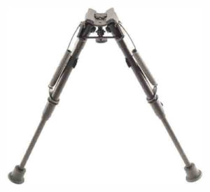 Harris Bipods L1A2 Non-Swivel L Swivel Stud 9-13″ Black Steel/Aluminum Rubber Feet