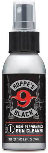 Hoppe’s HBC2 Black Gun Cleaner Removes Oil Grease & Dirt 2.50 oz. Aluminum Pump Bottle