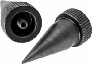 Accu-Tac LRS0200 LR-10 Set Black Oxide Aluminum with Screw On Design for Accu-Tac Bipod