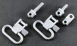 Uncle Mike’s 14622 Super Swivel  Quick Detach 115 RUG Nickel 1″ Loop for Ruger 10/22/ .44 Mag/ #3 Carbines