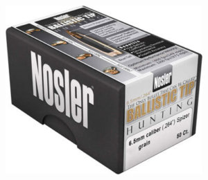 Nosler 26100 Ballistic Tip  6.5 Creedmoor .264 100 gr Spitzer/ 50rd Box