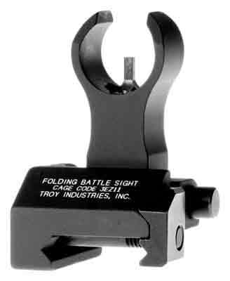 Troy Ind SSIGFBSFHBT00 Front Folding BattleSight HK  Black Hardcoat Anodized