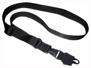 Tacshield T6005BK CQB Sling made of Black Webbing with HK Snap  Hook & Single-Point Design for Rifle/Shotgun