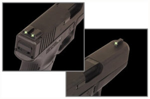 TruGlo TG231X Tritium  Black | Green Tritium Front Sight Green Tritium Rear Sight