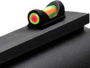 TruGlo TG948DD Fat•Bead   Black | Green with Red Center Fiber Optic Front Sight 5-40 Threads
