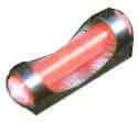 TruGlo TG948DR Fat•Bead   Black | Red Fiber Optic Front Sight 5-40″ Threads