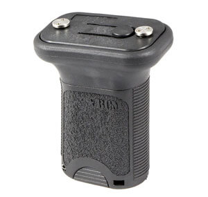 BCM VGSKMBLK BCMGunfighter Short Vertical Grip Made of Polymer With Black Aggressive Textured Finish with Storage Compartment for Keymod Rail