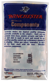 Winchester Ammo WSC45AU Unprimed Cases  45 ACP Handgun Brass/ 100 Per Bag