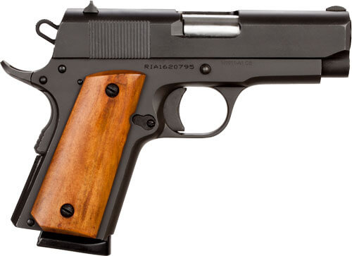 Rock Island 51416 GI Standard CS *CA Compliant 45 ACP Caliber with 3.50″ Barrel 7+1 Capacity Overall Black Parkerized Finish Steel Beavertail Frame Serrated Slide & Wood Grip Rock Island 51416 GI Standard CS *CA Compliant 45 ACP Caliber with 3.50″ Barrel 7+1 Capacity Overall Black Parkerized Finish Steel Beavertail Frame Serrated Slide & Wood Grip