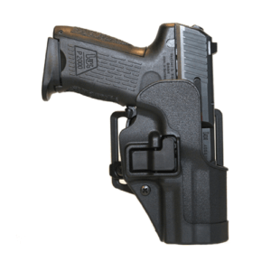 Blackhawk 410502BKL Serpa CQC  OWB Size 02 Matte Black Polymer Belt Loop/Paddle Compatible w/Glock 19/23/32/36/45  Left Hand