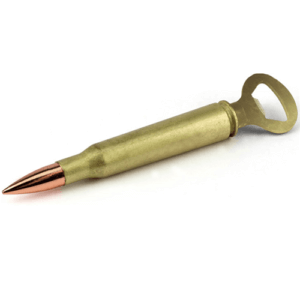 Caliber Gourmet CBG1016 Bottle Opener  Brass/Copper 50 Caliber Shell 50 Caliber Bullet